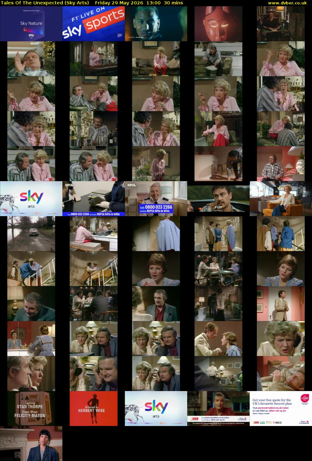 Tales Of The Unexpected (Sky Arts) Friday 29 May 2026 13:00 - 13:30