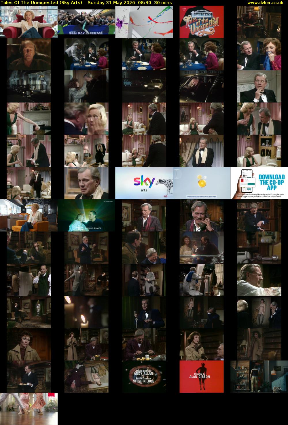 Tales Of The Unexpected (Sky Arts) Sunday 31 May 2026 08:30 - 09:00