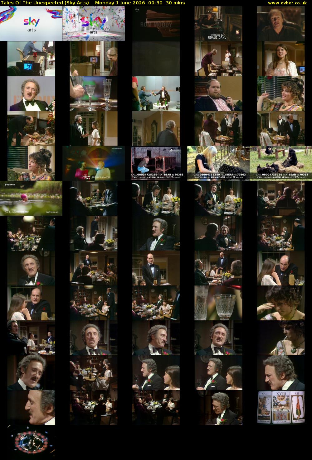 Tales Of The Unexpected (Sky Arts) Monday 1 June 2026 09:30 - 10:00