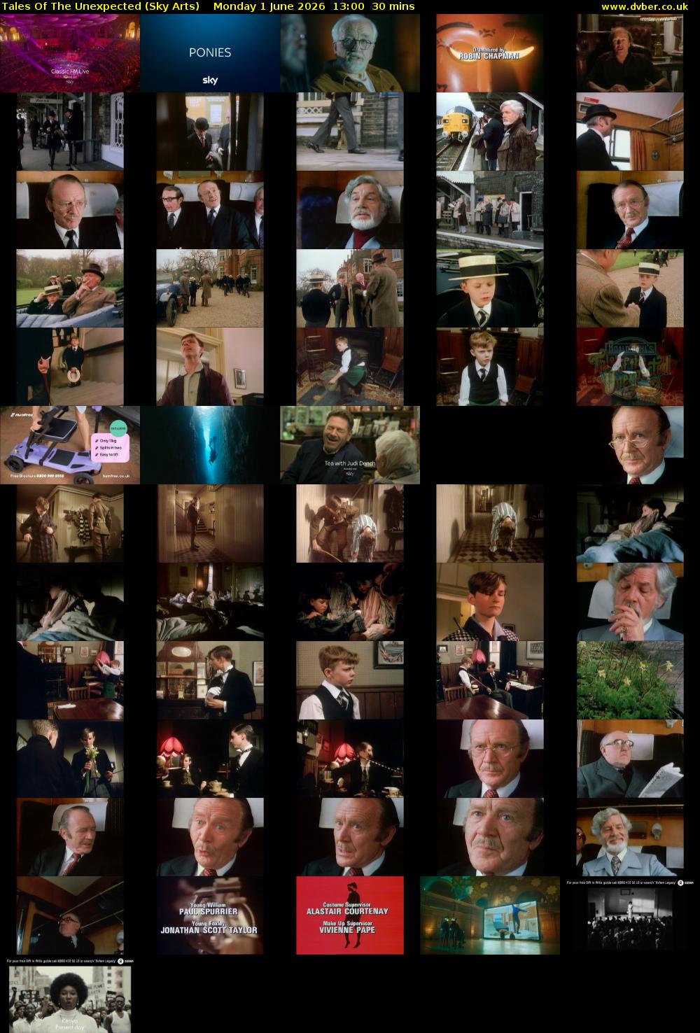 Tales Of The Unexpected (Sky Arts) Monday 1 June 2026 13:00 - 13:30