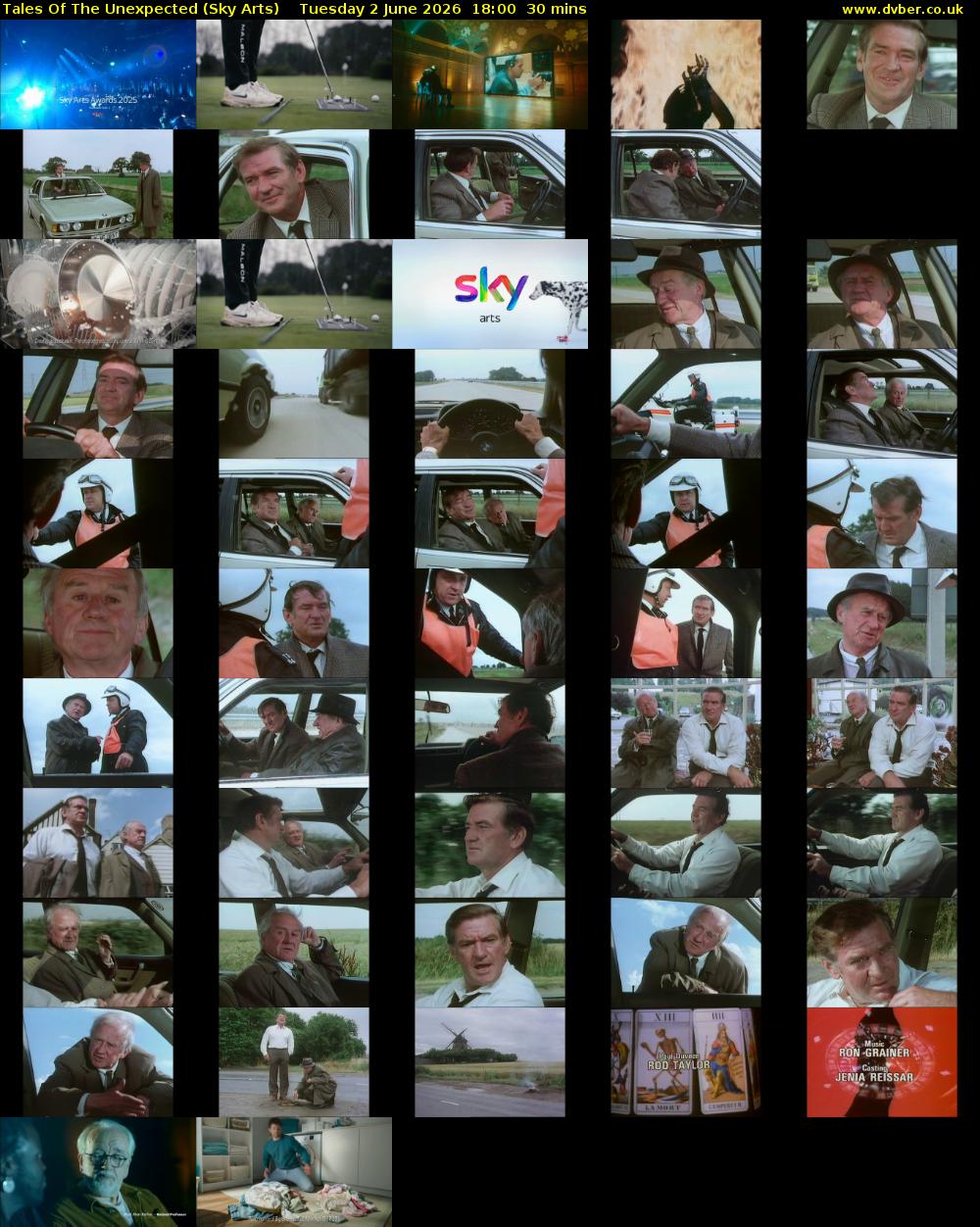 Tales Of The Unexpected (Sky Arts) Tuesday 2 June 2026 18:00 - 18:30