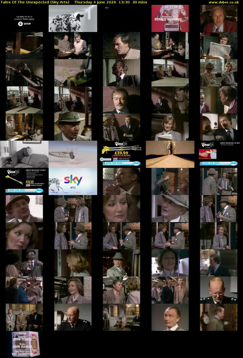 Tales Of The Unexpected (Sky Arts) Thursday 4 June 2026 13:30 - 14:00