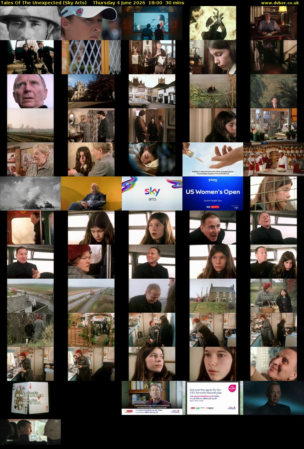 Tales Of The Unexpected (Sky Arts) Thursday 4 June 2026 18:00 - 18:30