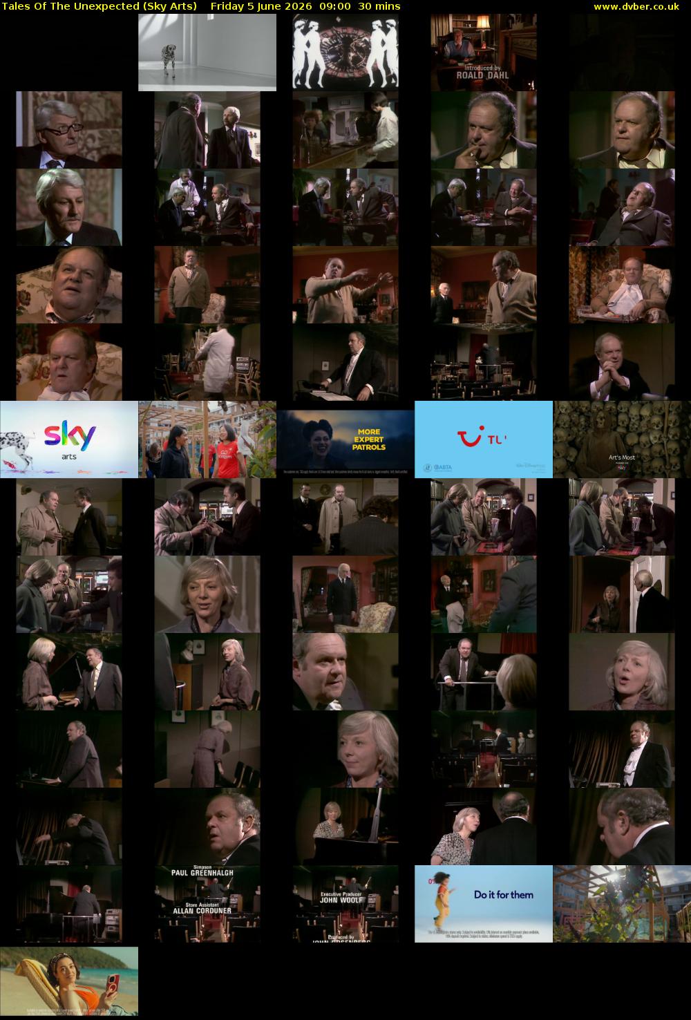 Tales Of The Unexpected (Sky Arts) Friday 5 June 2026 09:00 - 09:30