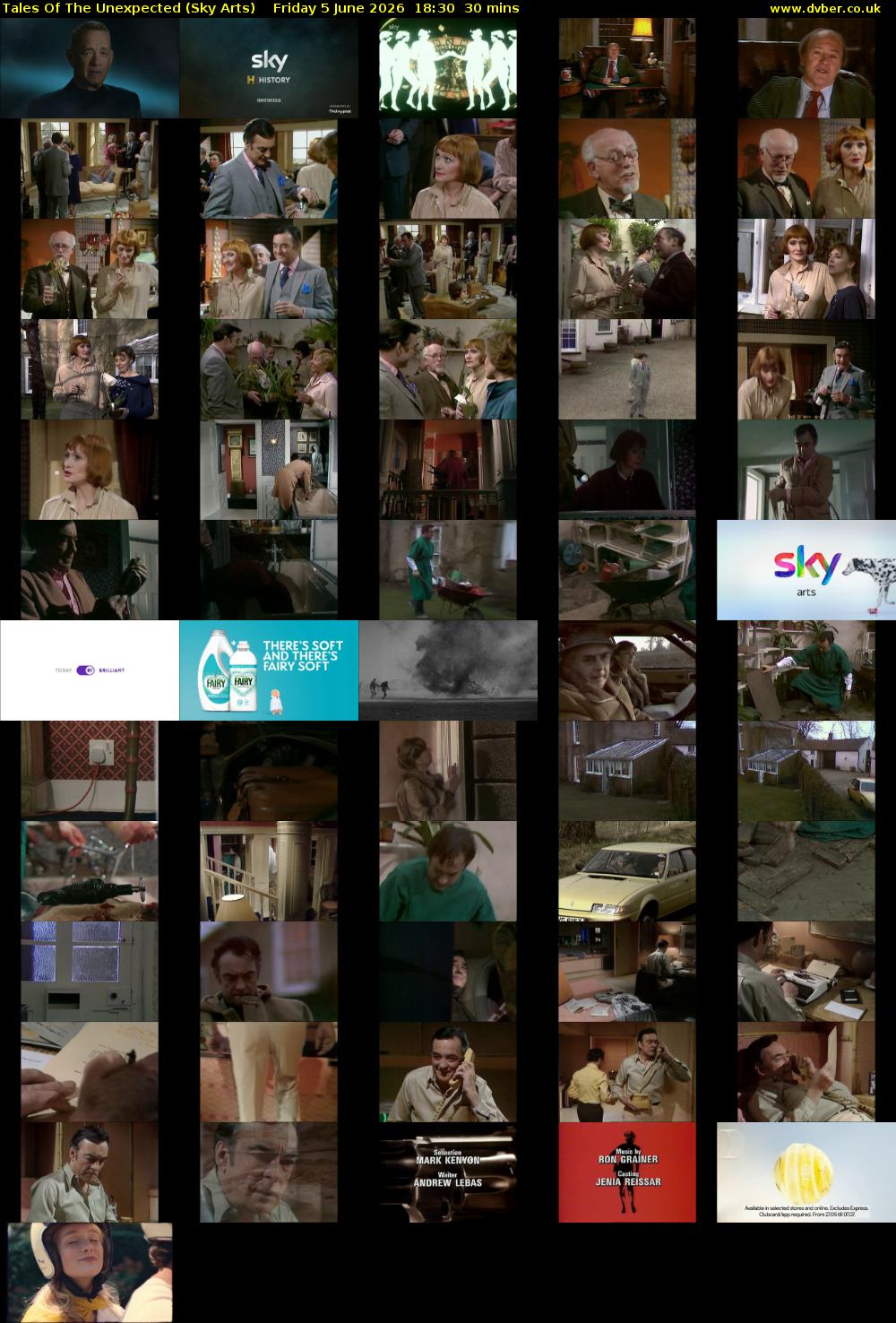 Tales Of The Unexpected (Sky Arts) Friday 5 June 2026 18:30 - 19:00