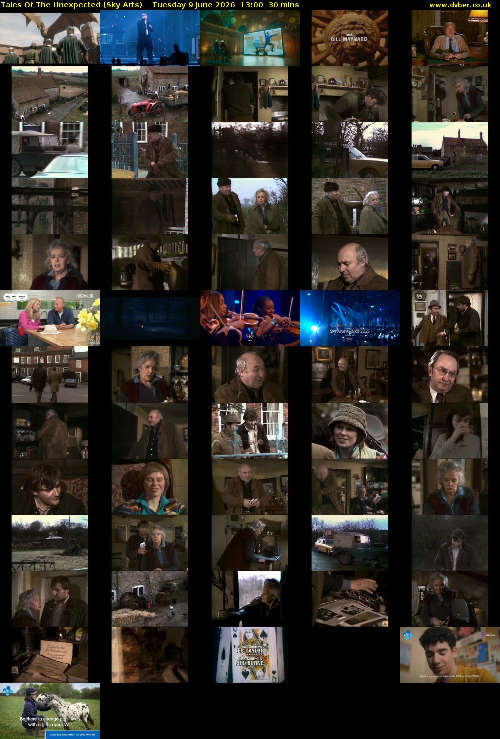 Tales Of The Unexpected (Sky Arts) Tuesday 9 June 2026 13:00 - 13:30