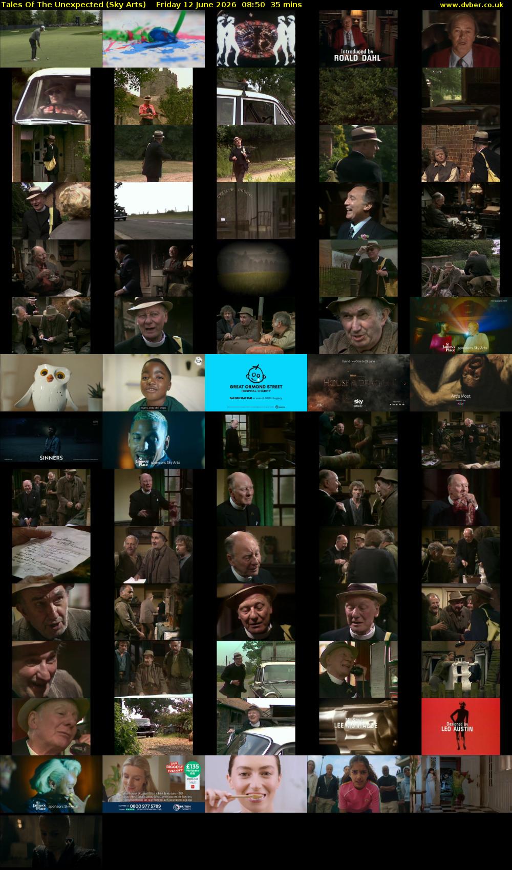 Tales Of The Unexpected (Sky Arts) Friday 12 June 2026 08:50 - 09:25