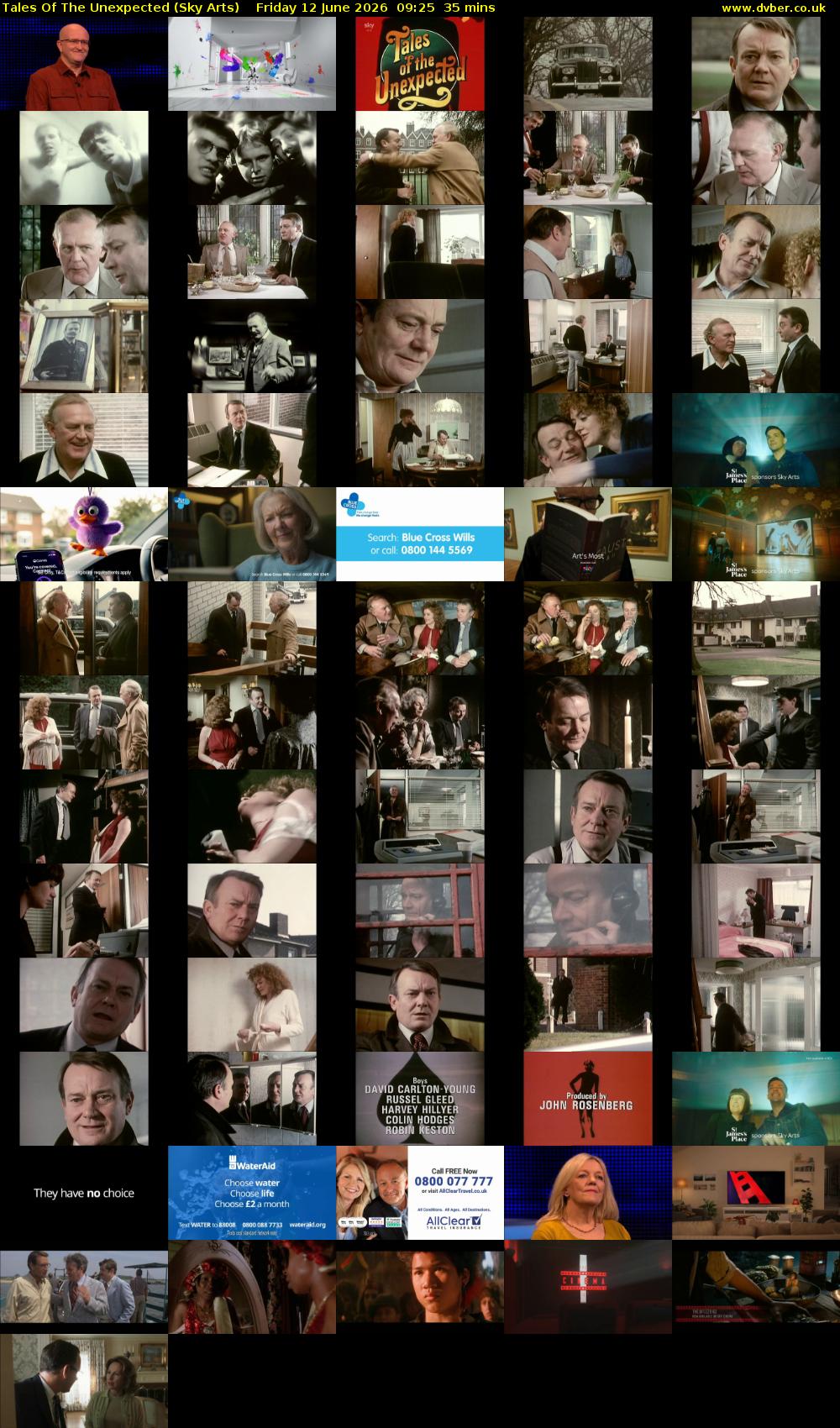 Tales Of The Unexpected (Sky Arts) Friday 12 June 2026 09:25 - 10:00