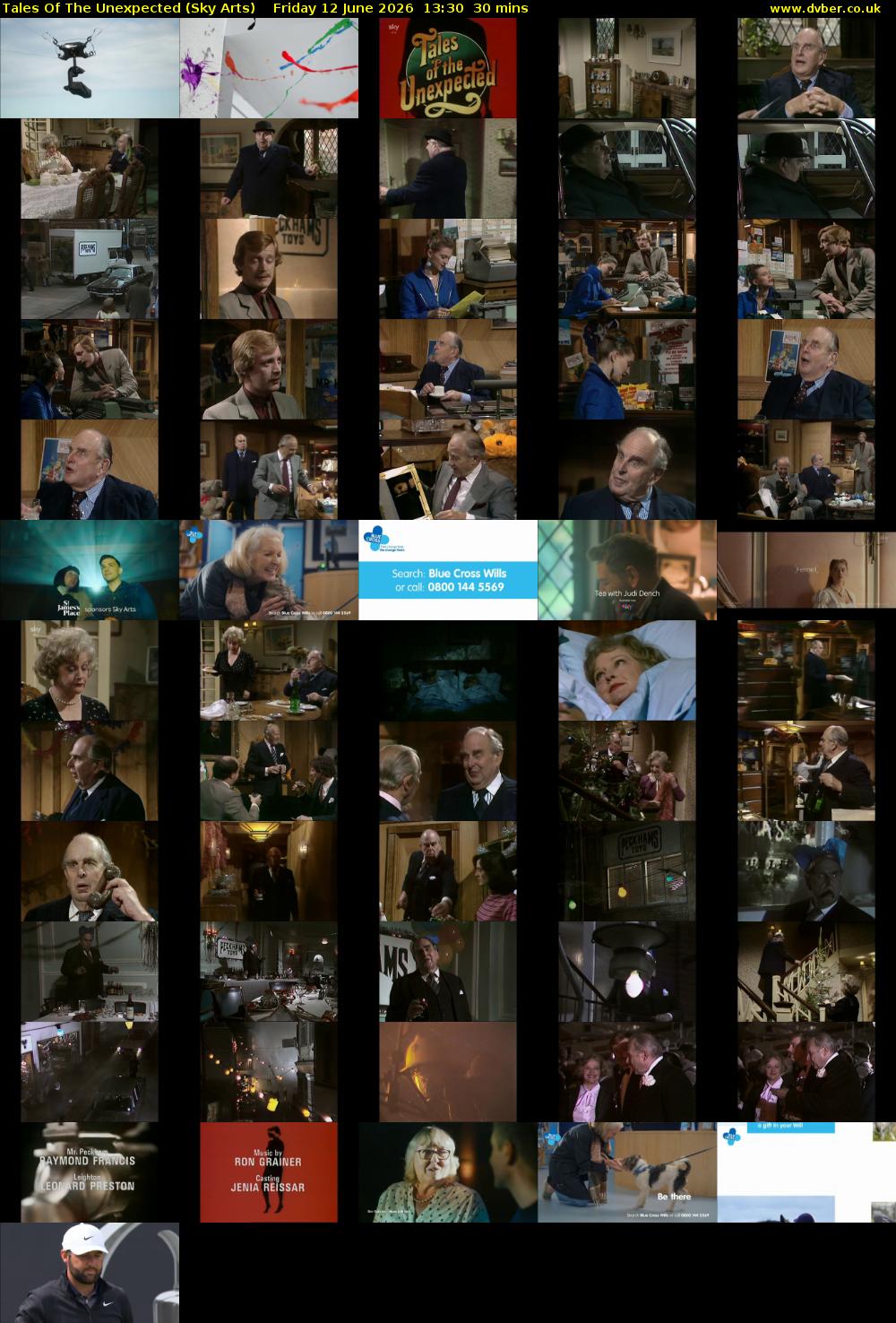 Tales Of The Unexpected (Sky Arts) Friday 12 June 2026 13:30 - 14:00