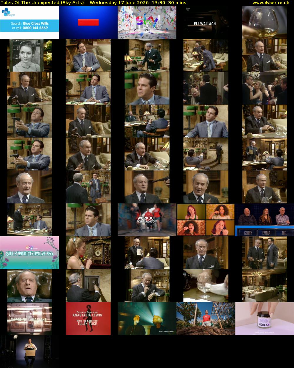Tales Of The Unexpected (Sky Arts) Wednesday 17 June 2026 13:30 - 14:00
