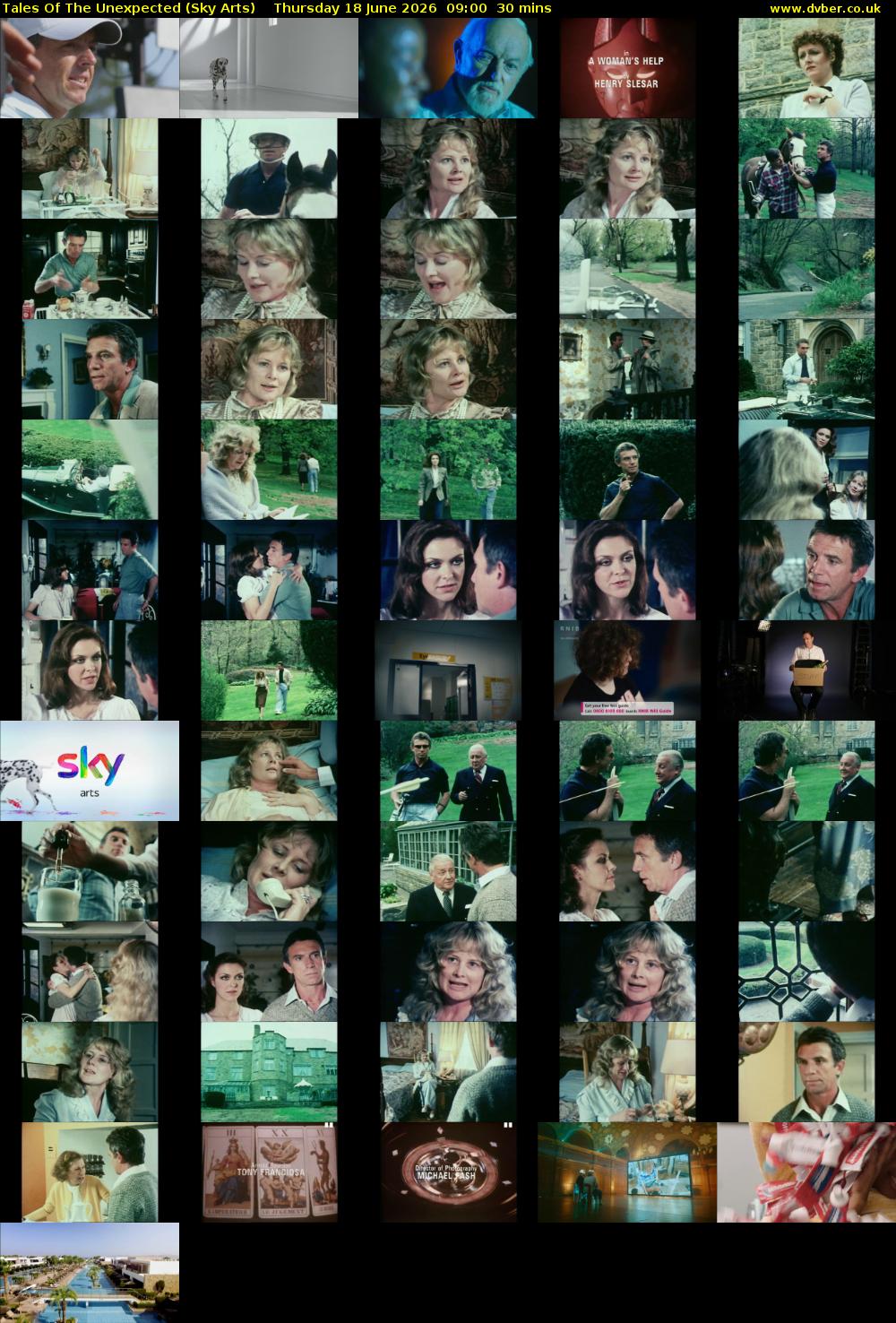 Tales Of The Unexpected (Sky Arts) Thursday 18 June 2026 09:00 - 09:30