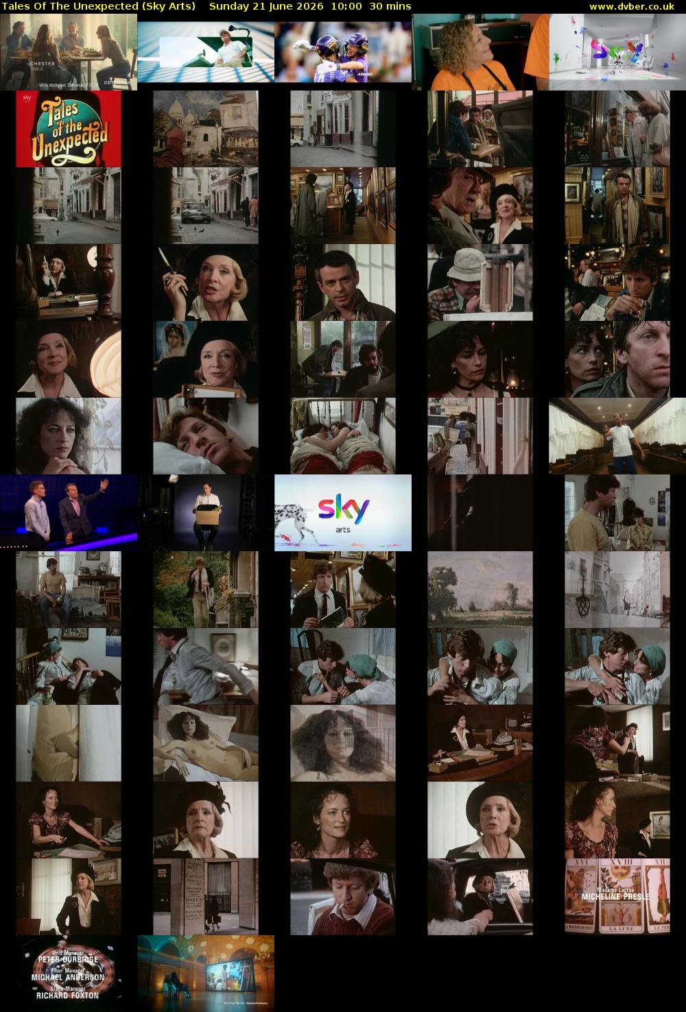 Tales Of The Unexpected (Sky Arts) Sunday 21 June 2026 10:00 - 10:30