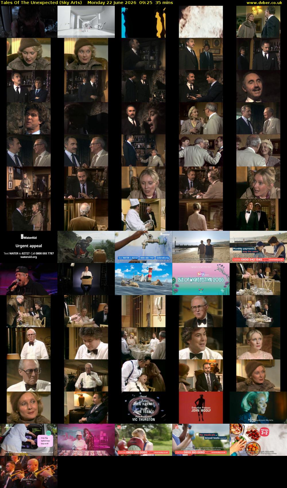 Tales Of The Unexpected (Sky Arts) Monday 22 June 2026 09:25 - 10:00