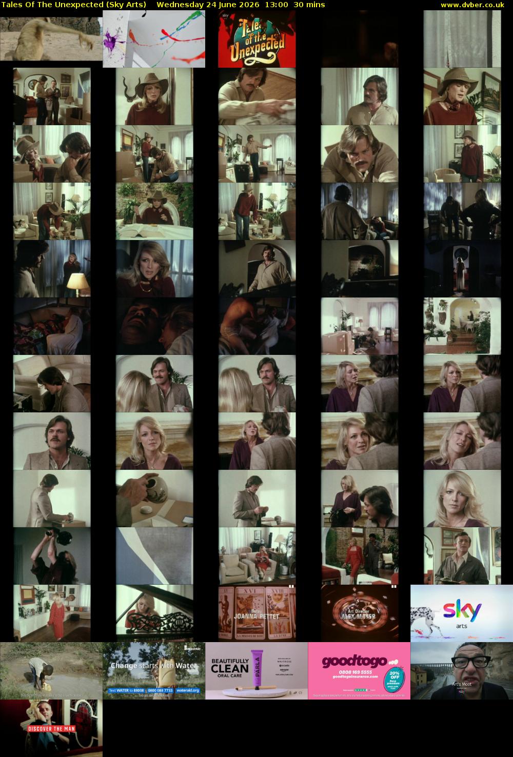 Tales Of The Unexpected (Sky Arts) Wednesday 24 June 2026 13:00 - 13:30