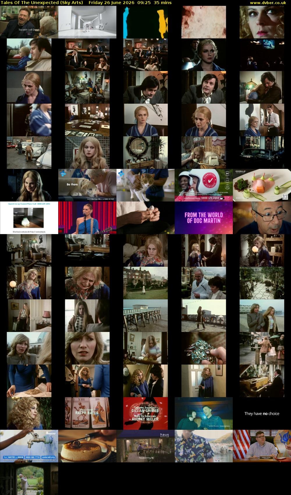Tales Of The Unexpected (Sky Arts) Friday 26 June 2026 09:25 - 10:00