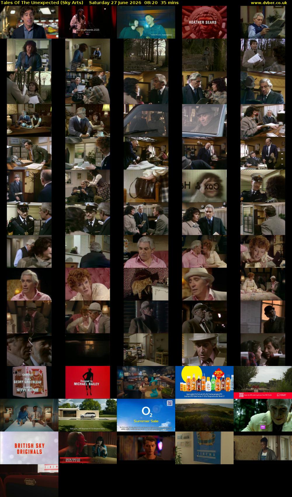 Tales Of The Unexpected (Sky Arts) Saturday 27 June 2026 08:20 - 08:55