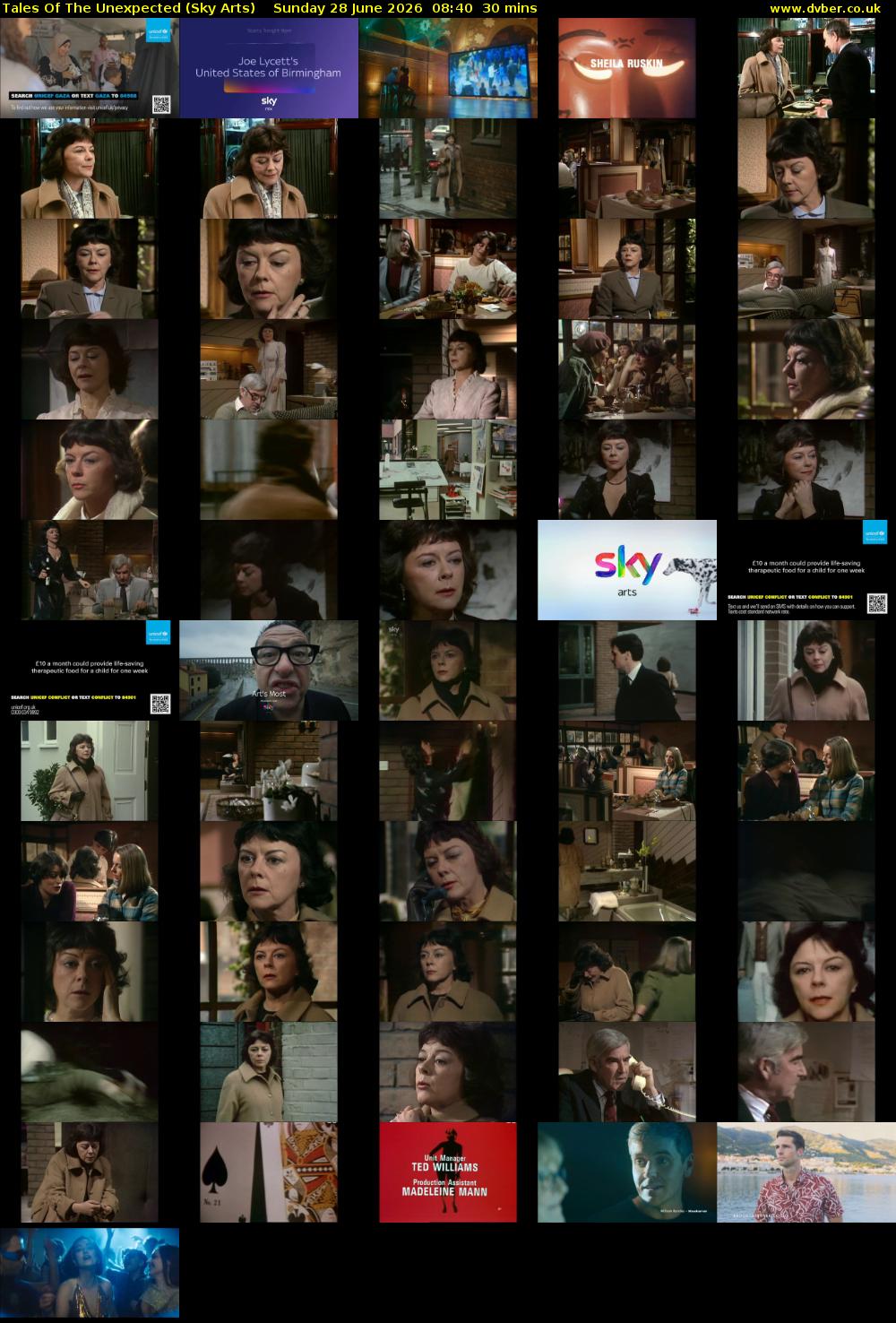Tales Of The Unexpected (Sky Arts) Sunday 28 June 2026 08:40 - 09:10