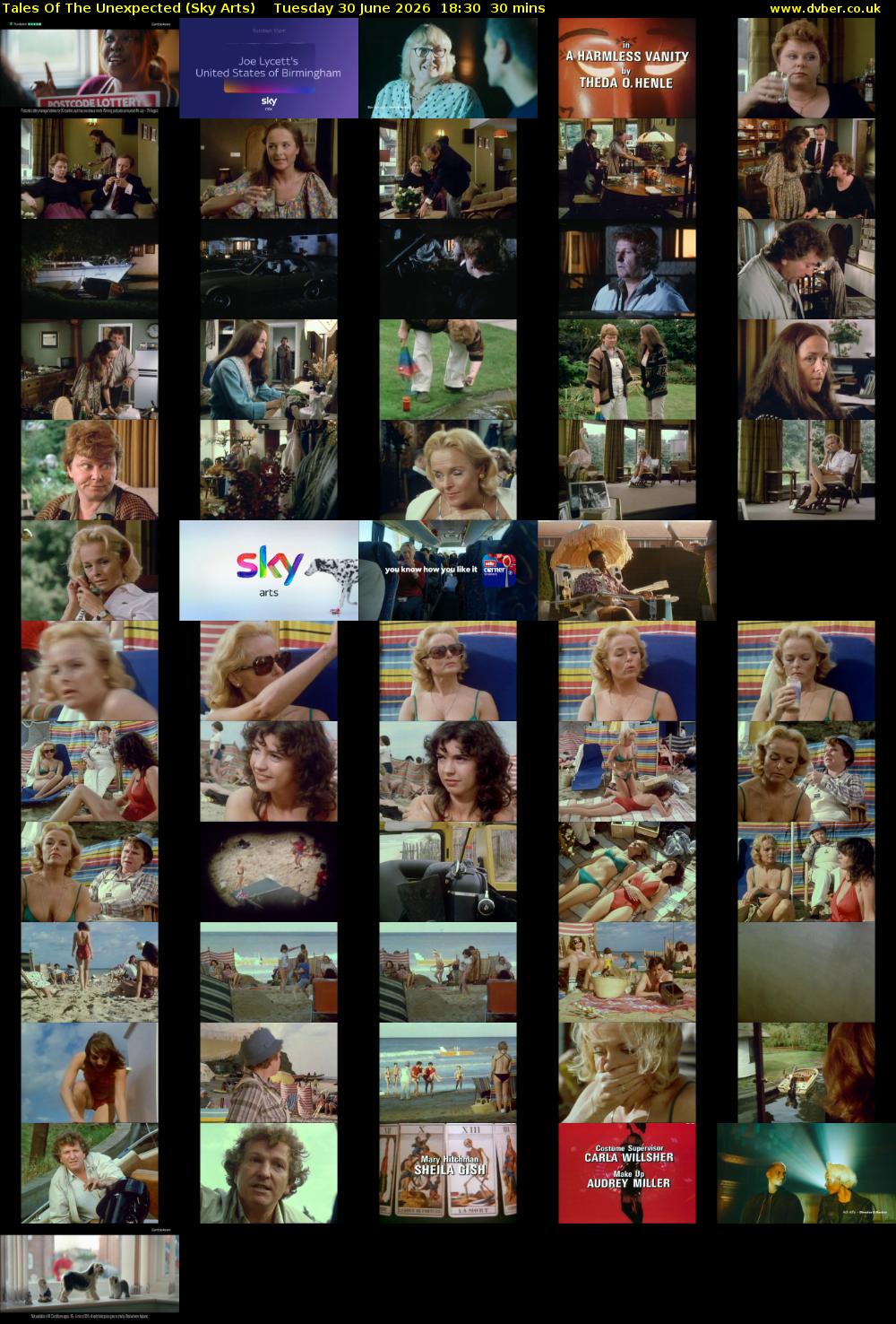 Tales Of The Unexpected (Sky Arts) Tuesday 30 June 2026 18:30 - 19:00