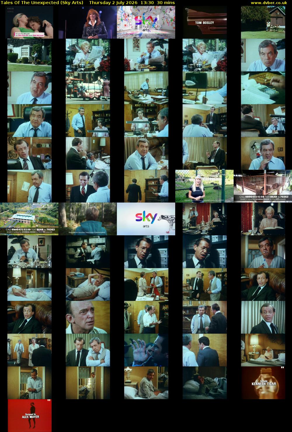Tales Of The Unexpected (Sky Arts) Thursday 2 July 2026 13:30 - 14:00
