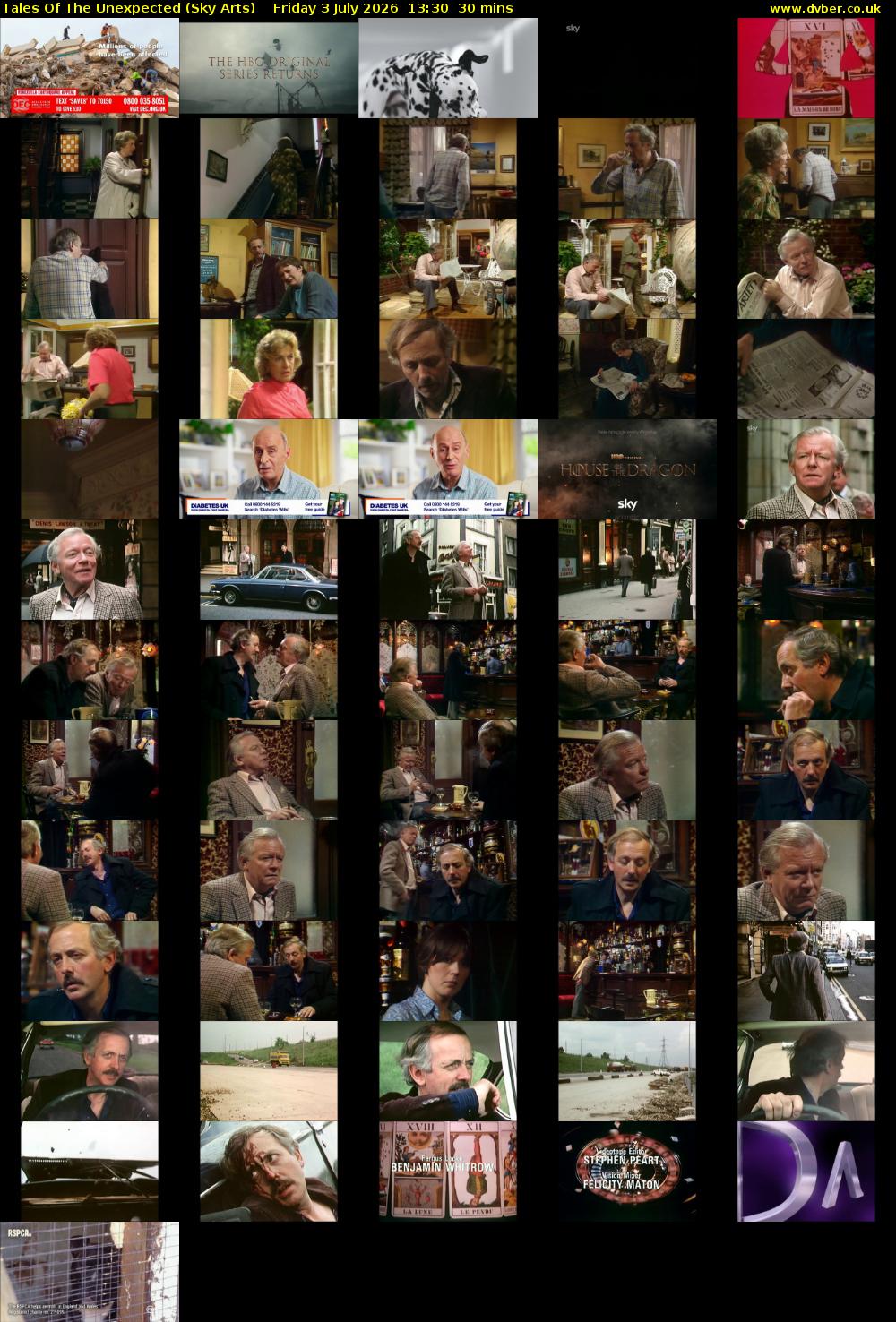 Tales Of The Unexpected (Sky Arts) Friday 3 July 2026 13:30 - 14:00
