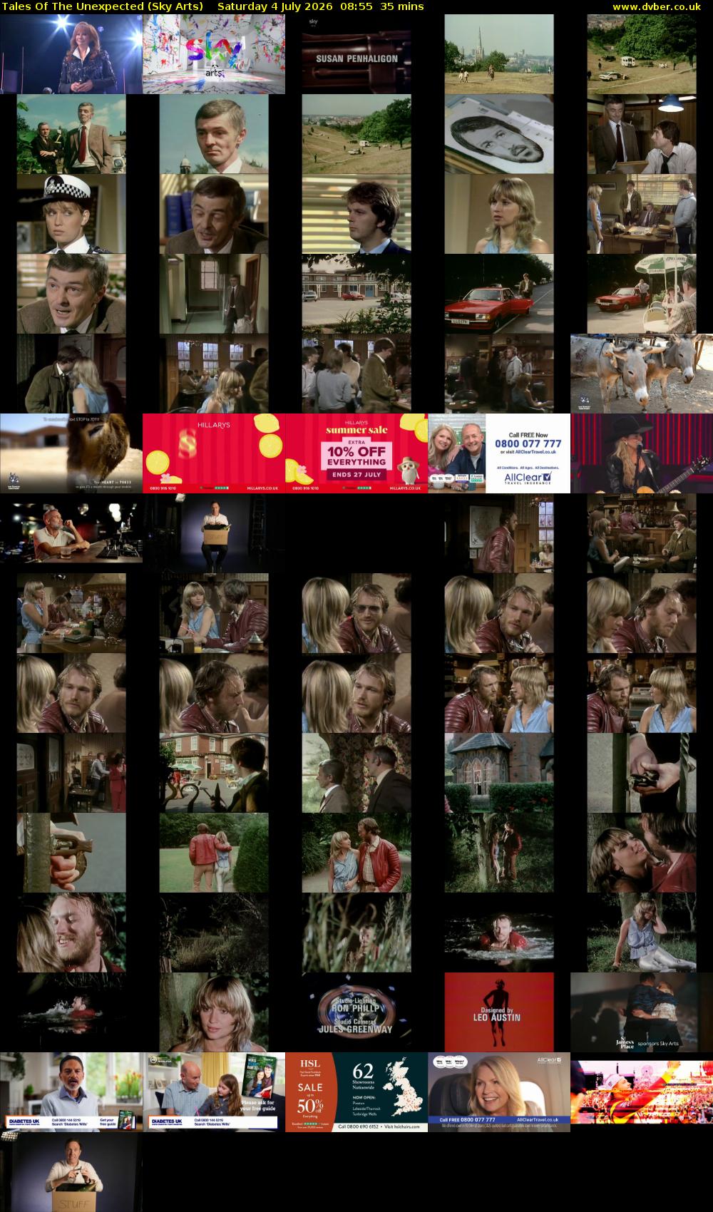 Tales Of The Unexpected (Sky Arts) Saturday 4 July 2026 08:55 - 09:30