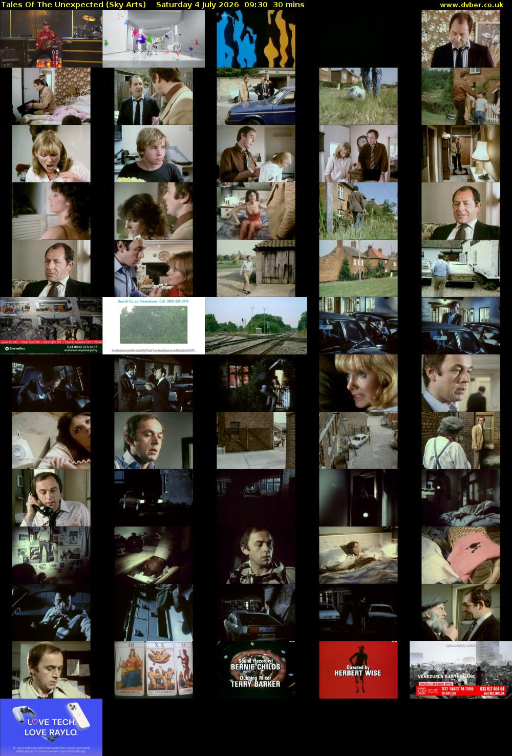 Tales Of The Unexpected (Sky Arts) Saturday 4 July 2026 09:30 - 10:00