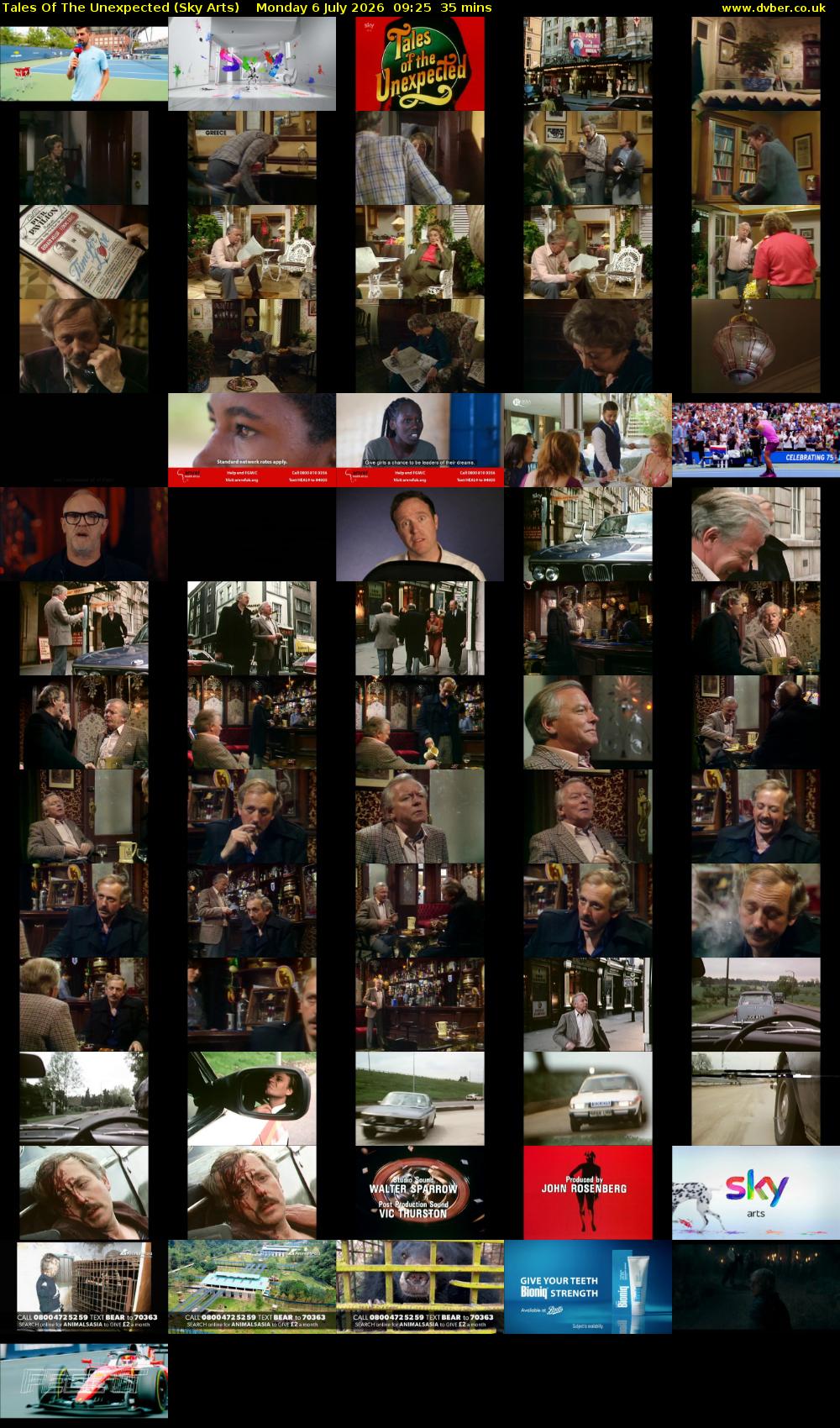 Tales Of The Unexpected (Sky Arts) Monday 6 July 2026 09:25 - 10:00