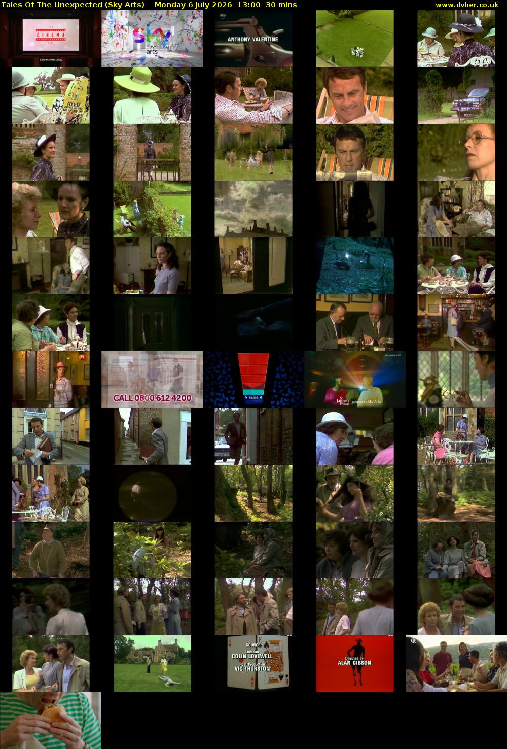 Tales Of The Unexpected (Sky Arts) Monday 6 July 2026 13:00 - 13:30