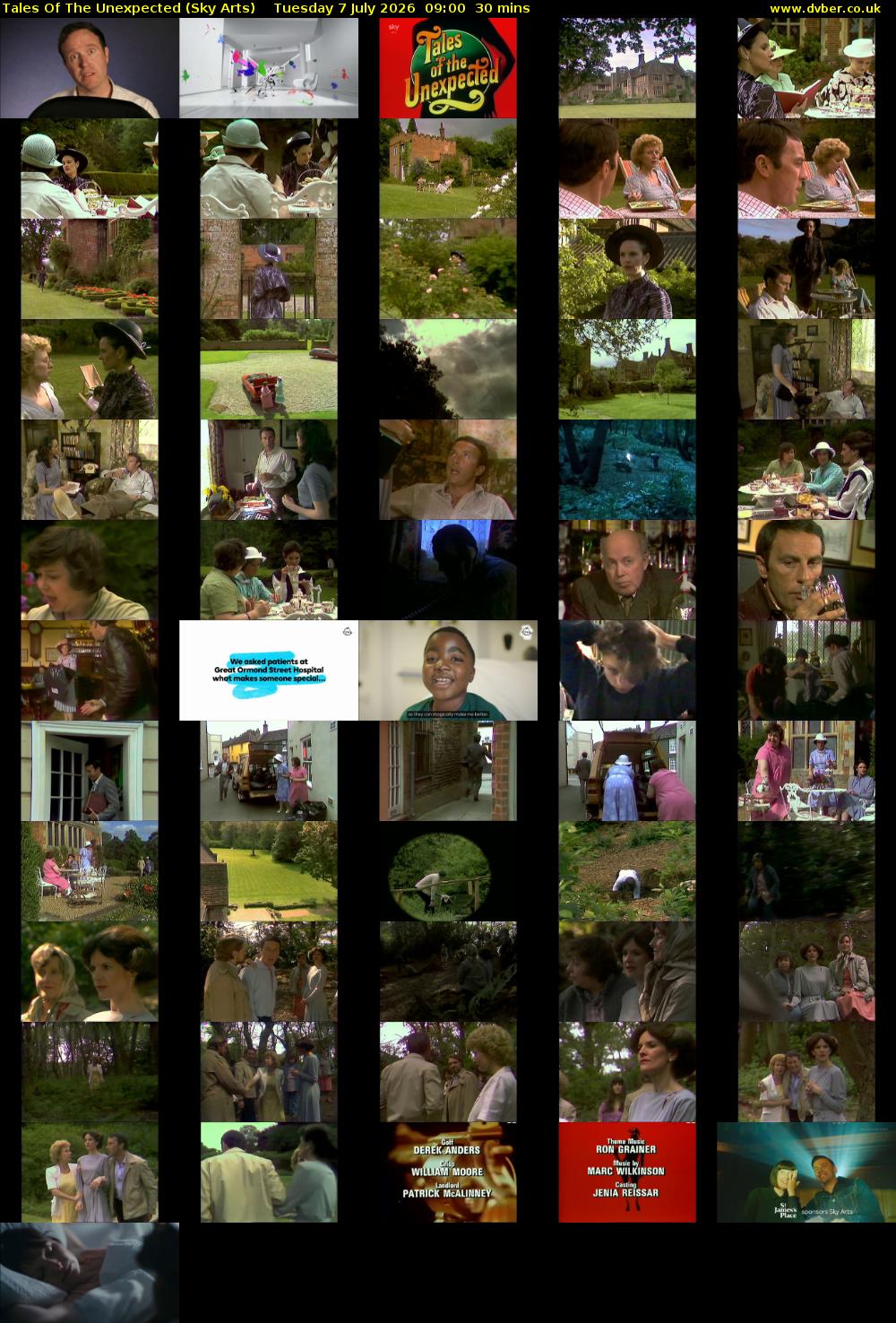 Tales Of The Unexpected (Sky Arts) Tuesday 7 July 2026 09:00 - 09:30