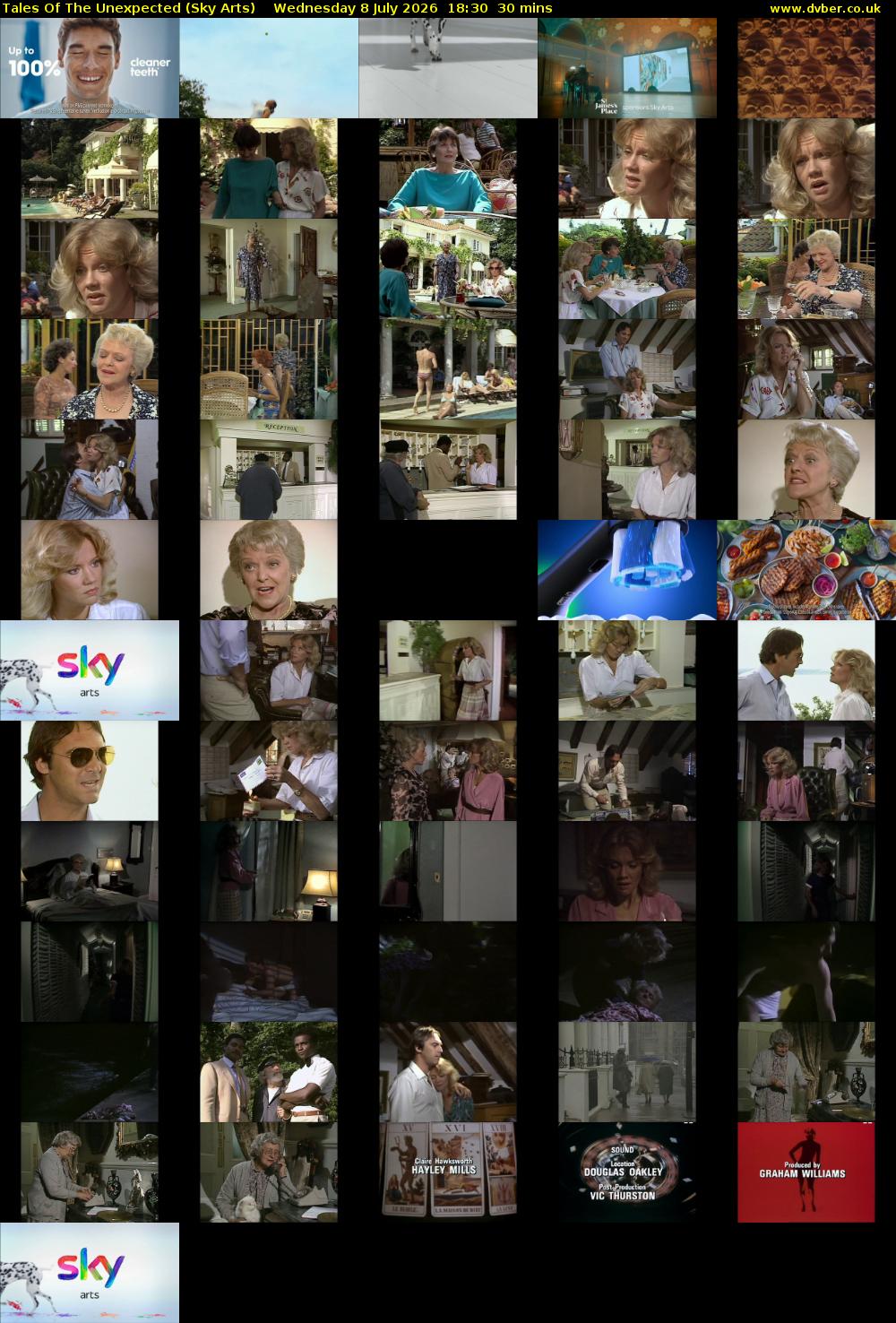 Tales Of The Unexpected (Sky Arts) Wednesday 8 July 2026 18:30 - 19:00