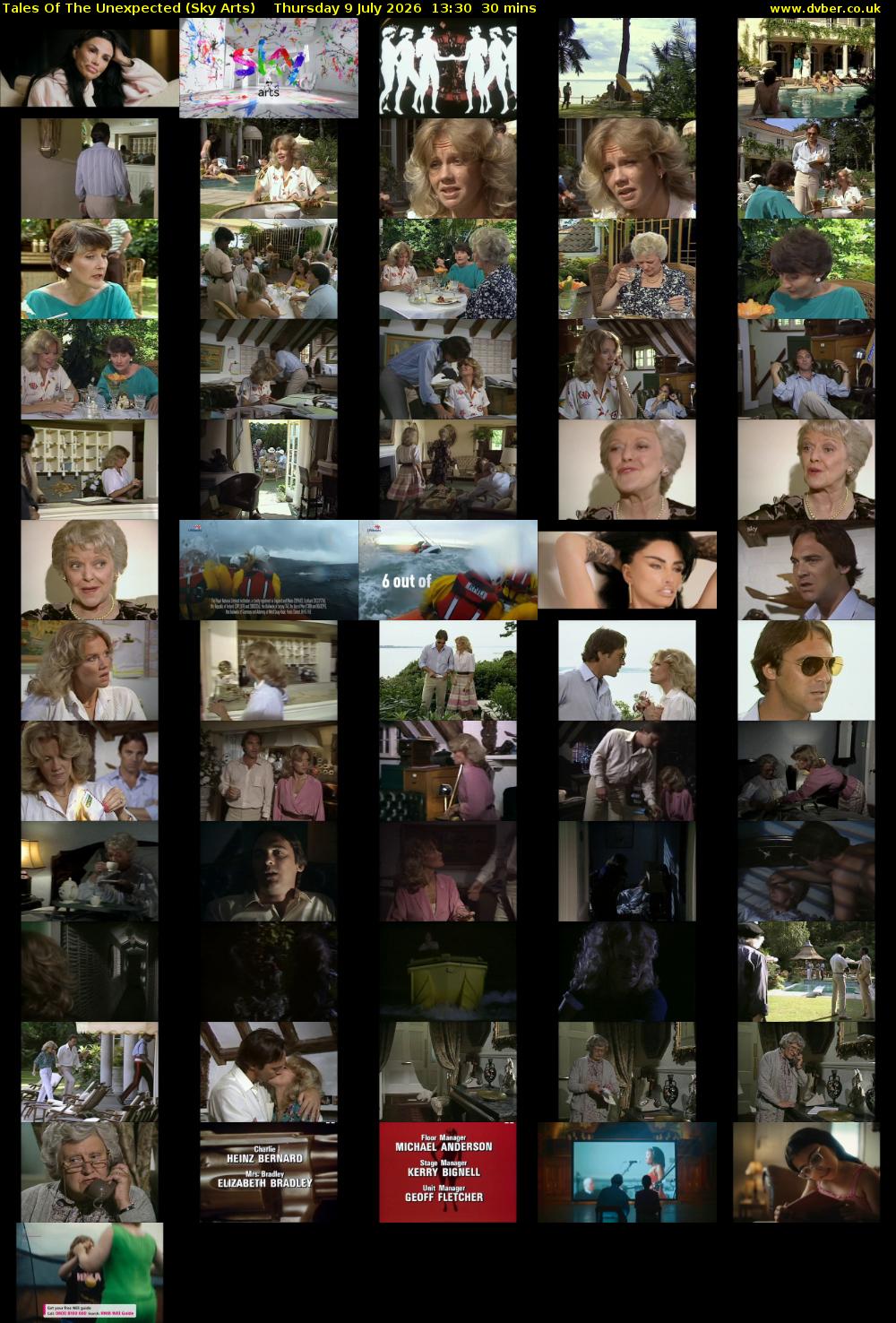 Tales Of The Unexpected (Sky Arts) Thursday 9 July 2026 13:30 - 14:00