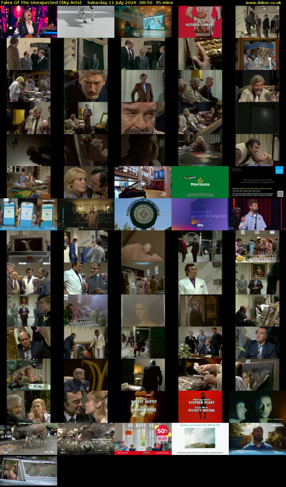 Tales Of The Unexpected (Sky Arts) Saturday 11 July 2026 08:50 - 09:25