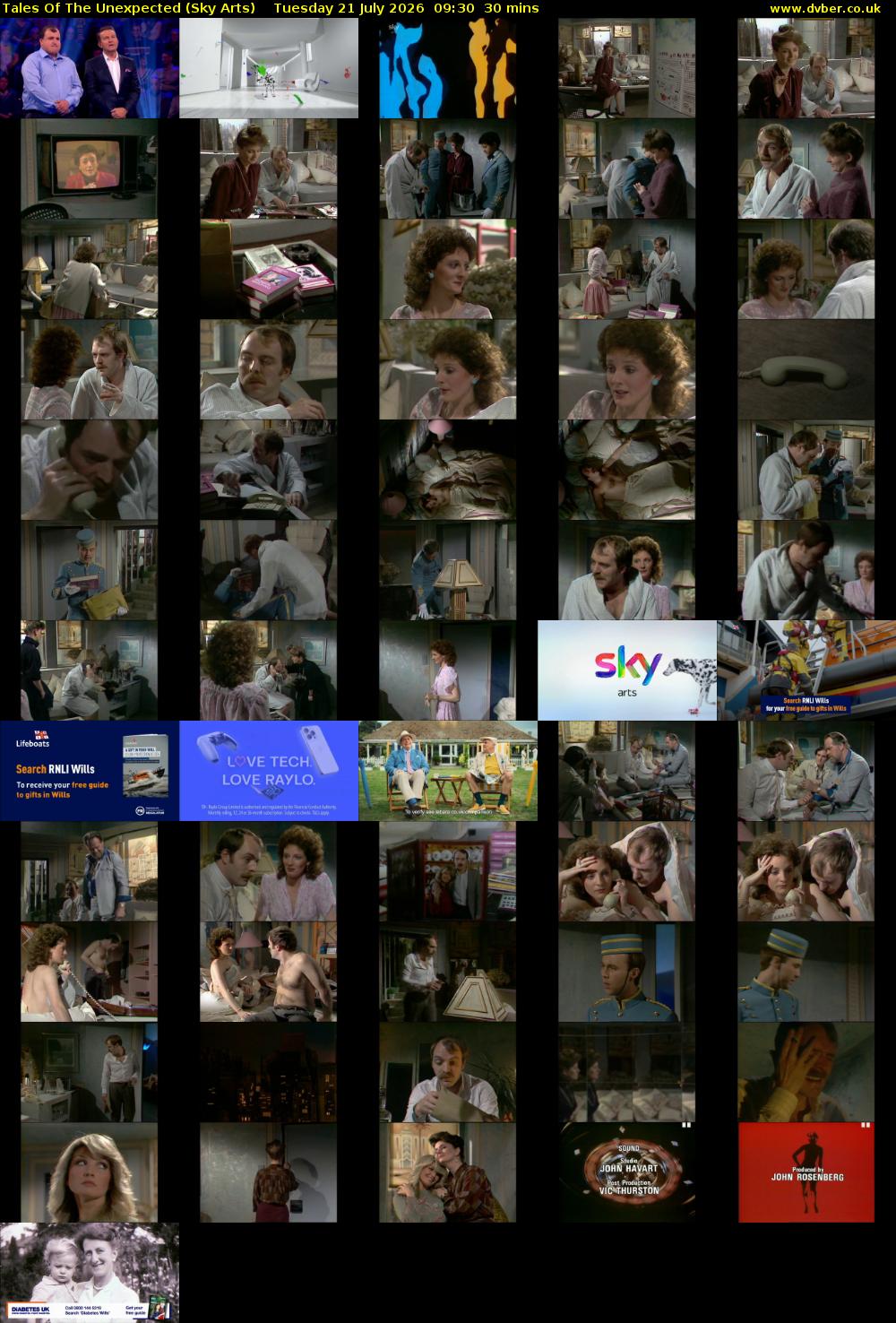 Tales Of The Unexpected (Sky Arts) Tuesday 21 July 2026 09:30 - 10:00
