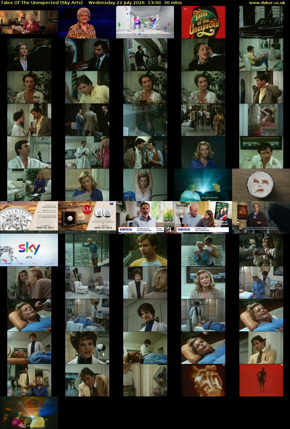 Tales Of The Unexpected (Sky Arts) Wednesday 22 July 2026 13:00 - 13:30