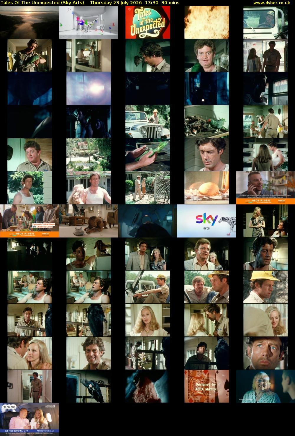 Tales Of The Unexpected (Sky Arts) Thursday 23 July 2026 13:30 - 14:00