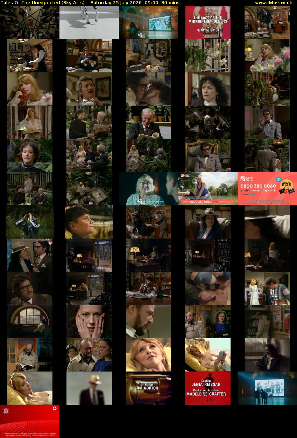 Tales Of The Unexpected (Sky Arts) Saturday 25 July 2026 09:00 - 09:30