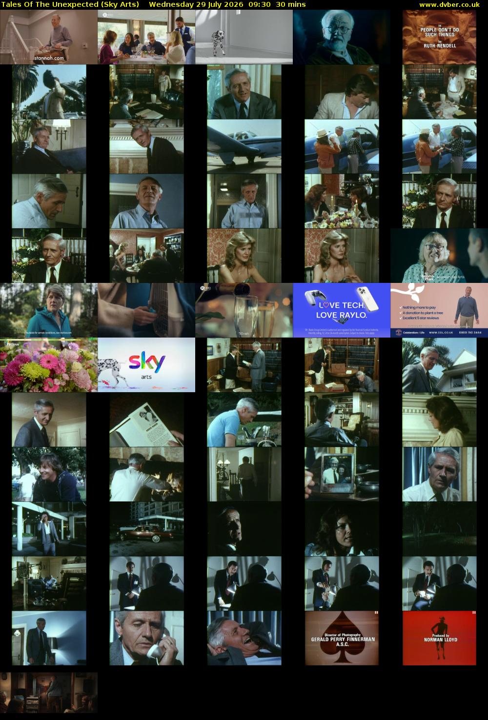 Tales Of The Unexpected (Sky Arts) Wednesday 29 July 2026 09:30 - 10:00