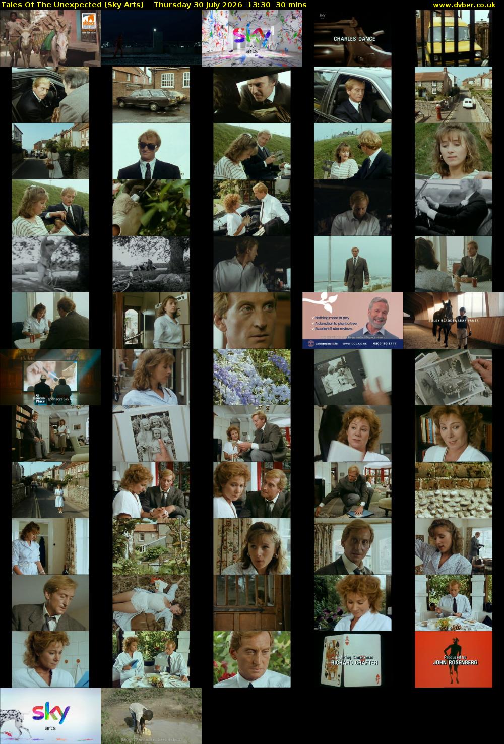 Tales Of The Unexpected (Sky Arts) Thursday 30 July 2026 13:30 - 14:00