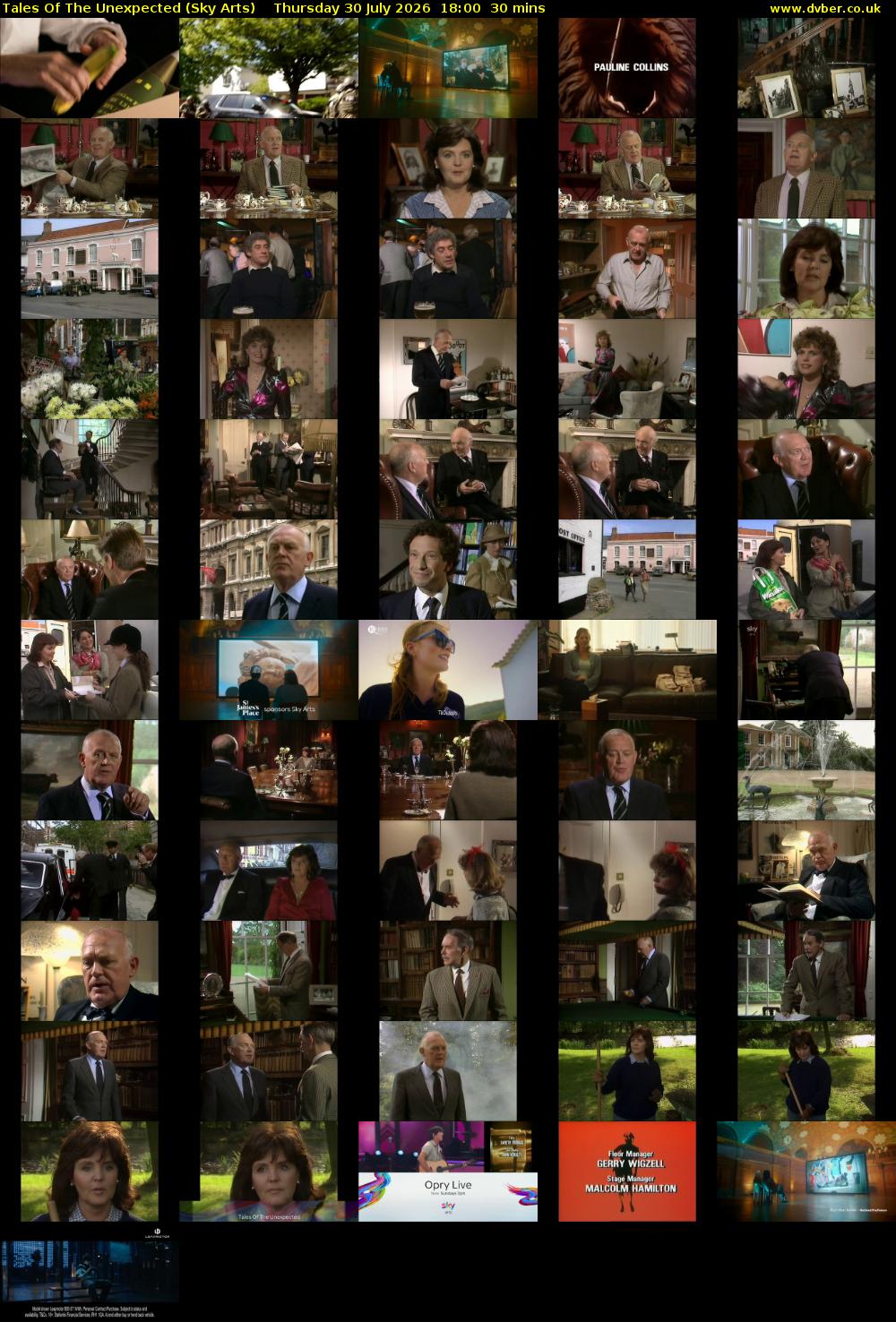 Tales Of The Unexpected (Sky Arts) Thursday 30 July 2026 18:00 - 18:30