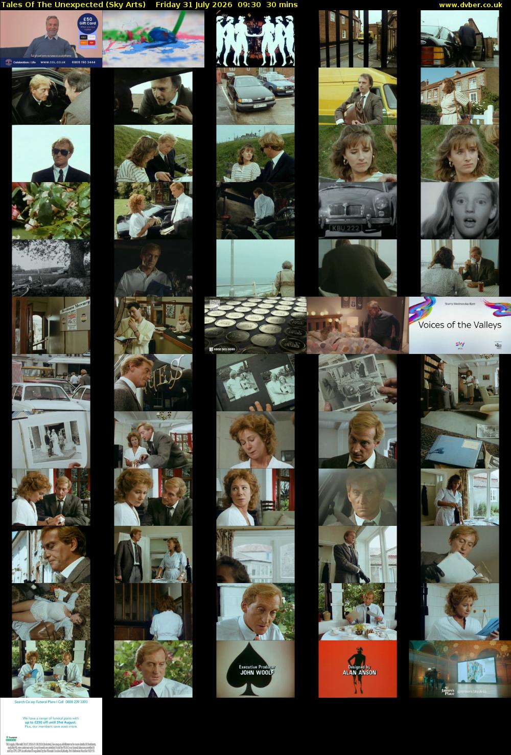 Tales Of The Unexpected (Sky Arts) Friday 31 July 2026 09:30 - 10:00