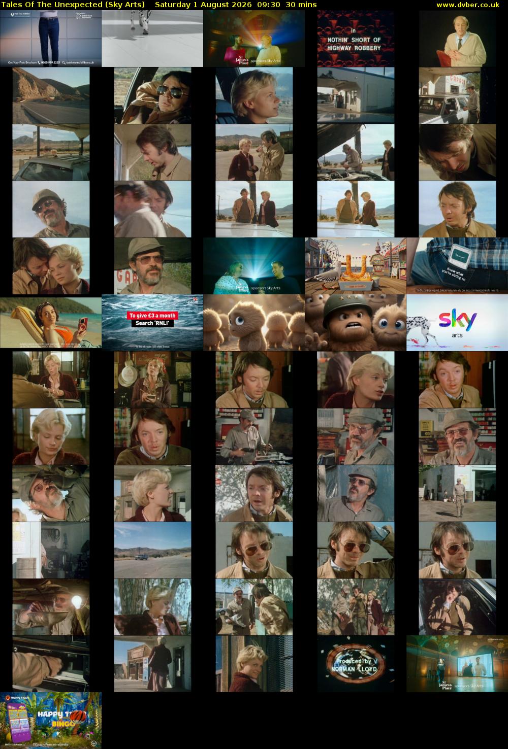Tales Of The Unexpected (Sky Arts) Saturday 1 August 2026 09:30 - 10:00