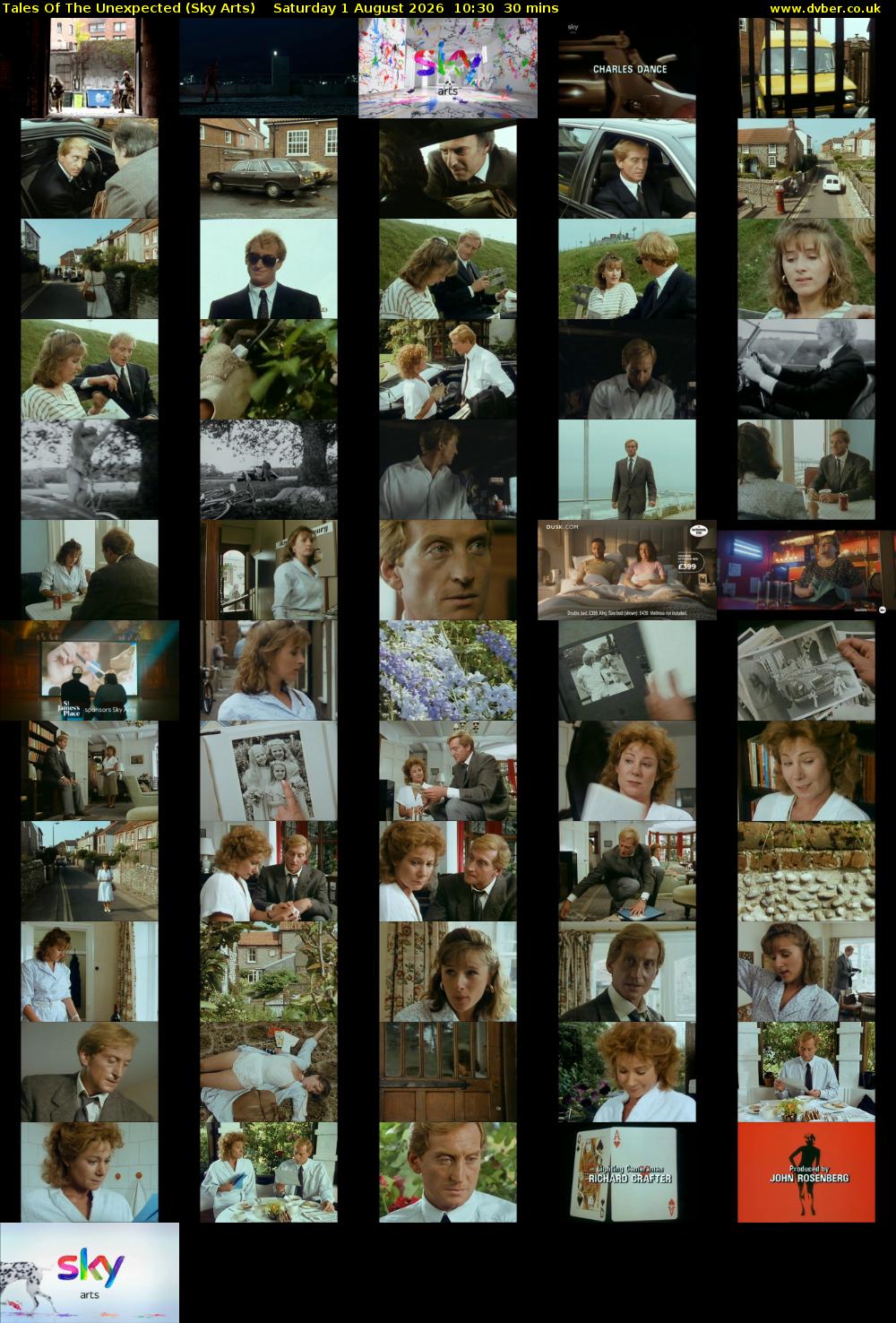 Tales Of The Unexpected (Sky Arts) Saturday 1 August 2026 10:30 - 11:00