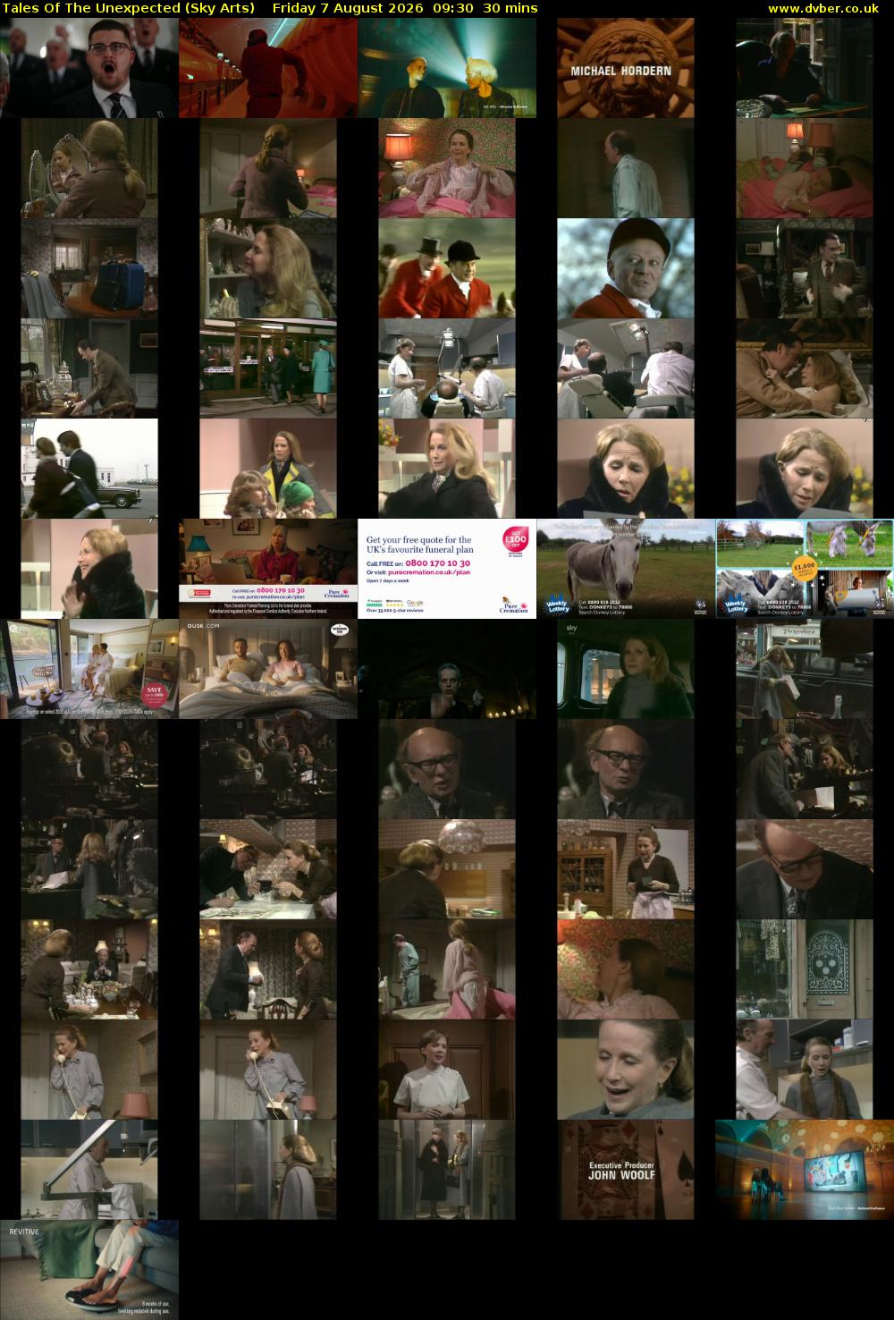 Tales Of The Unexpected (Sky Arts) Friday 7 August 2026 09:30 - 10:00