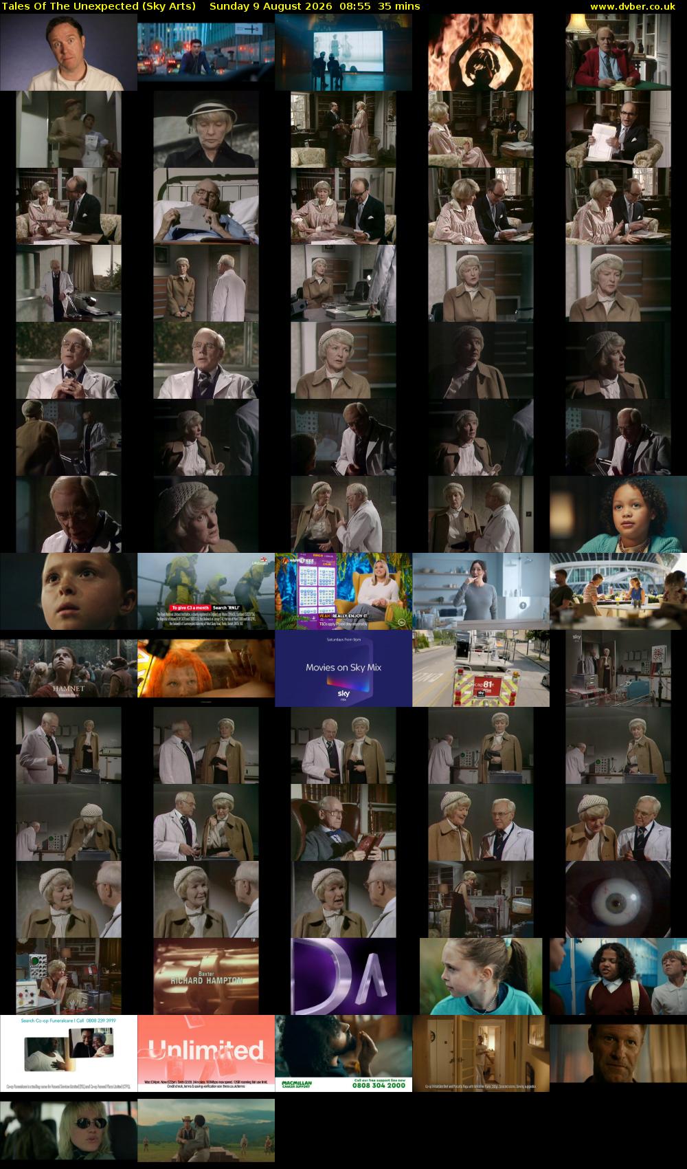 Tales Of The Unexpected (Sky Arts) Sunday 9 August 2026 08:55 - 09:30