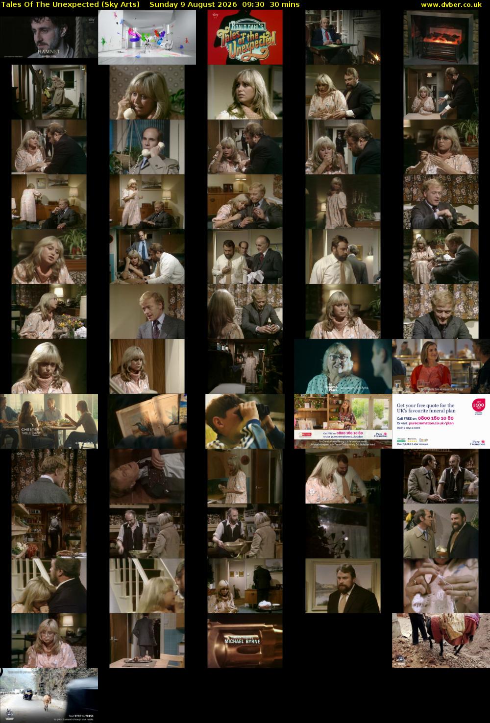 Tales Of The Unexpected (Sky Arts) Sunday 9 August 2026 09:30 - 10:00