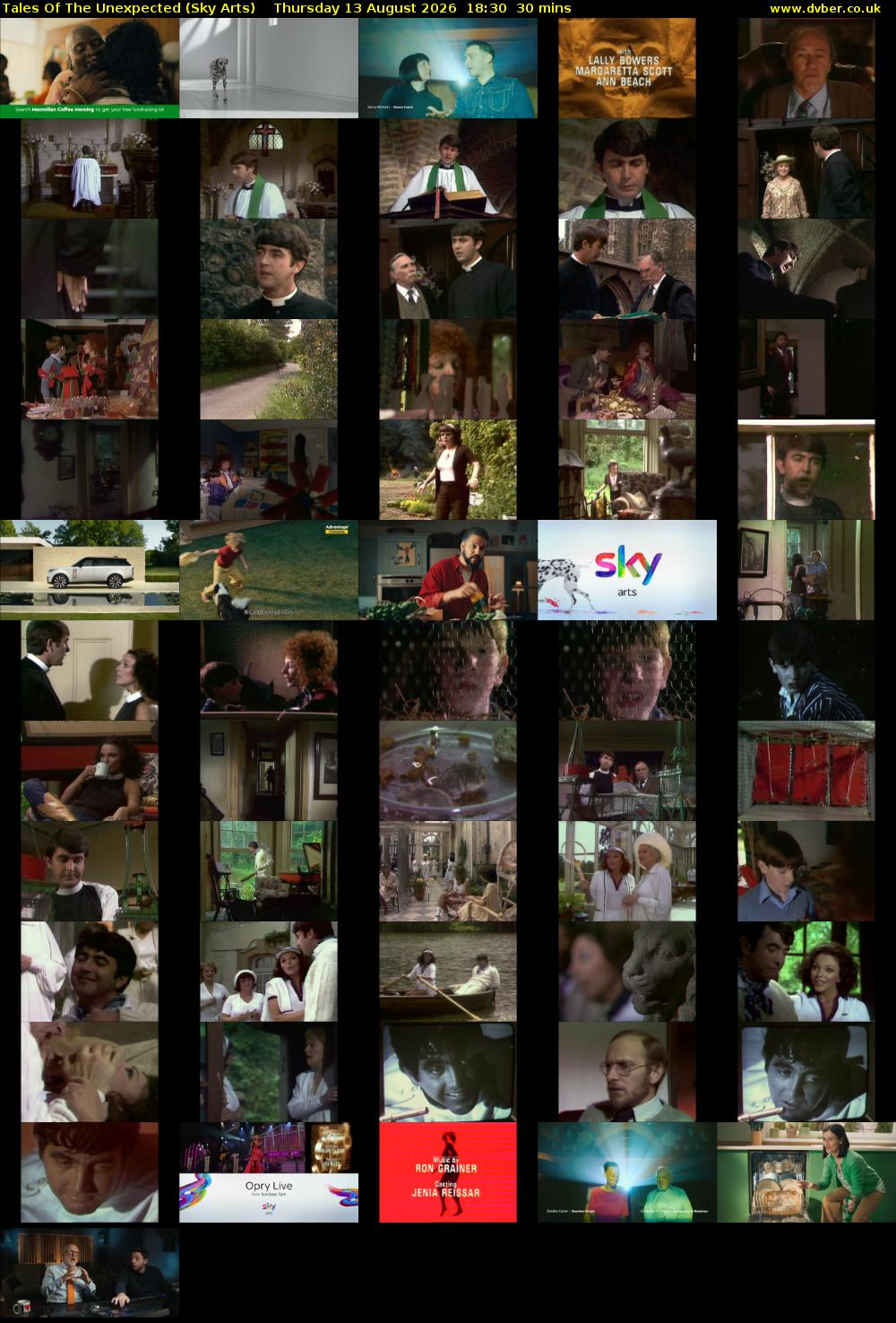 Tales Of The Unexpected (Sky Arts) Thursday 13 August 2026 18:30 - 19:00