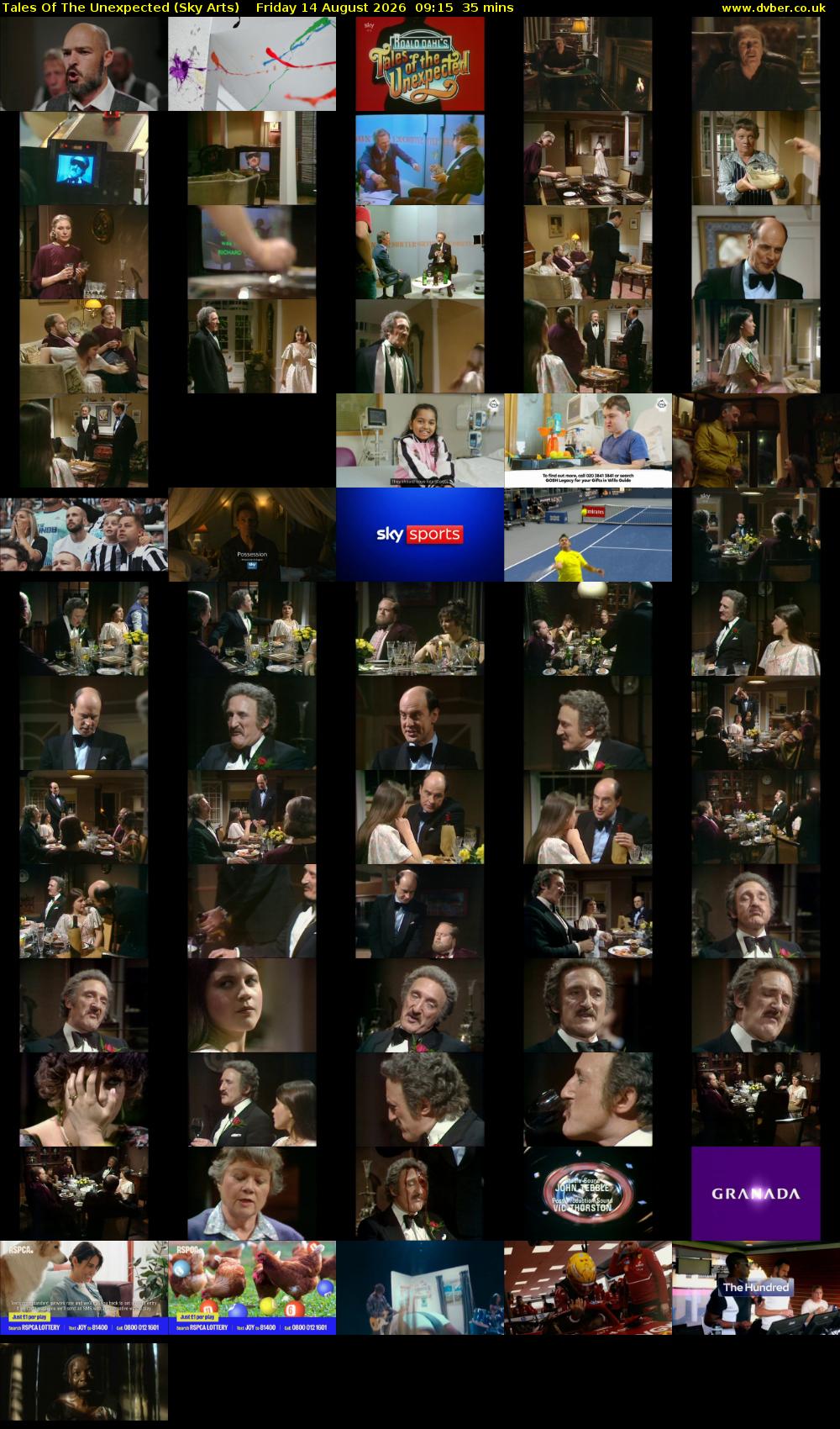 Tales Of The Unexpected (Sky Arts) Friday 14 August 2026 09:15 - 09:50