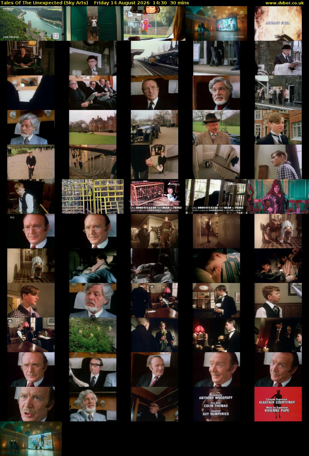 Tales Of The Unexpected (Sky Arts) Friday 14 August 2026 14:30 - 15:00