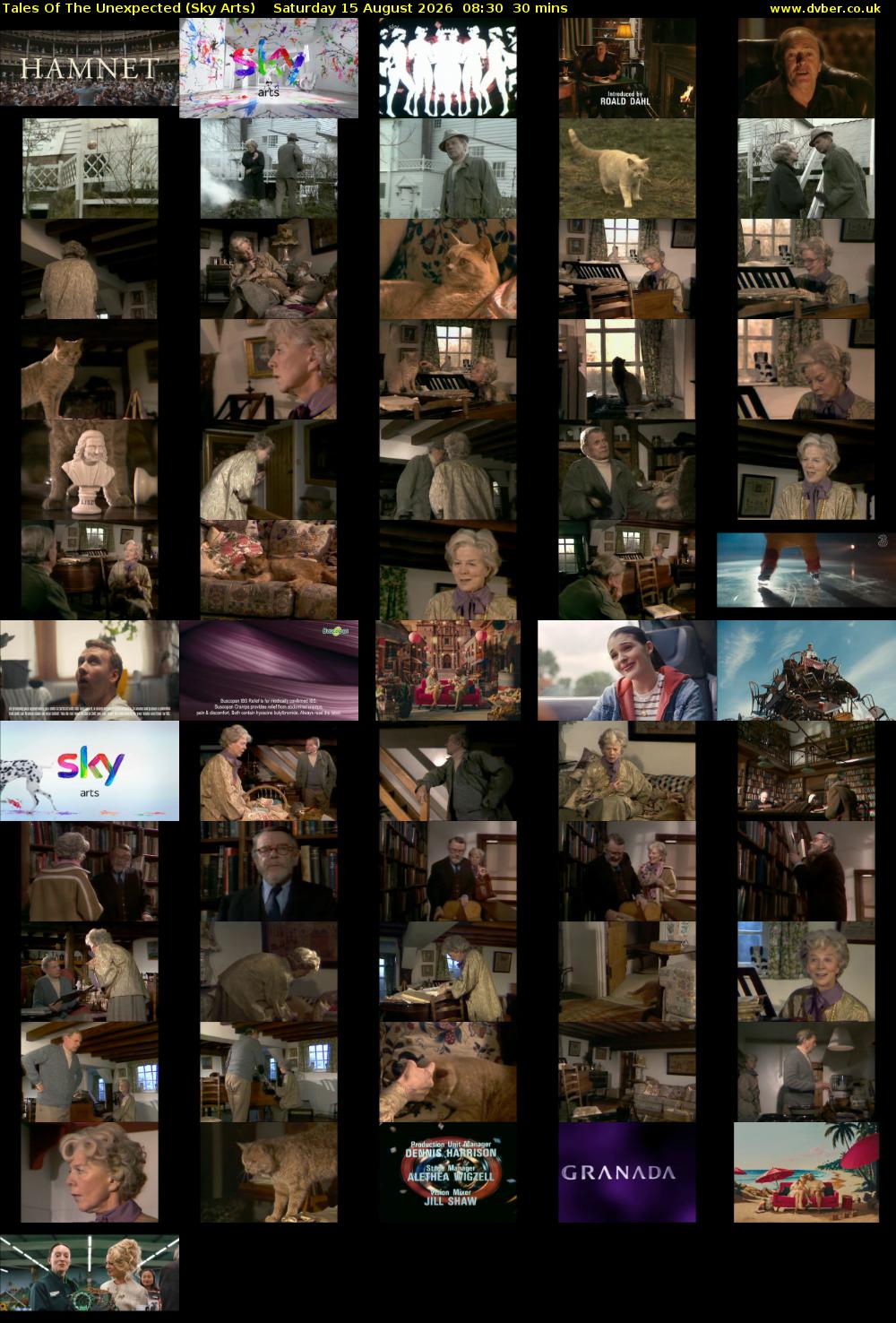 Tales Of The Unexpected (Sky Arts) Saturday 15 August 2026 08:30 - 09:00