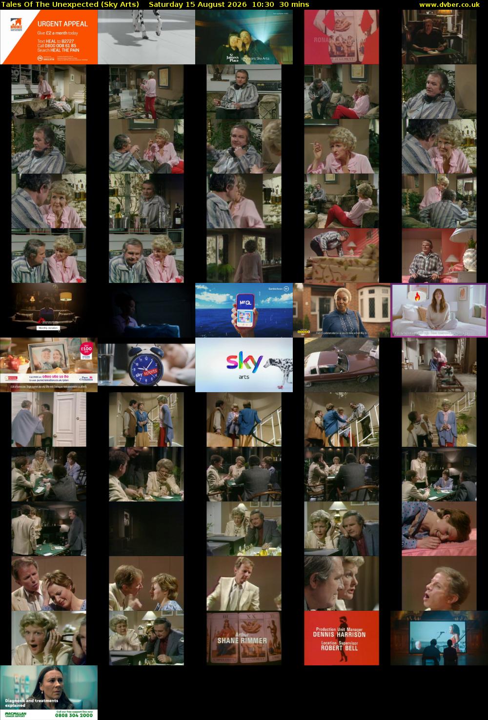 Tales Of The Unexpected (Sky Arts) Saturday 15 August 2026 10:30 - 11:00